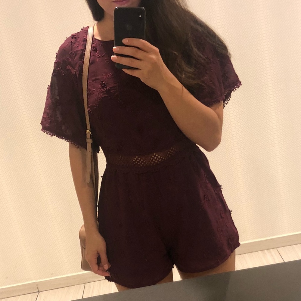 Maroon Romper - image 1